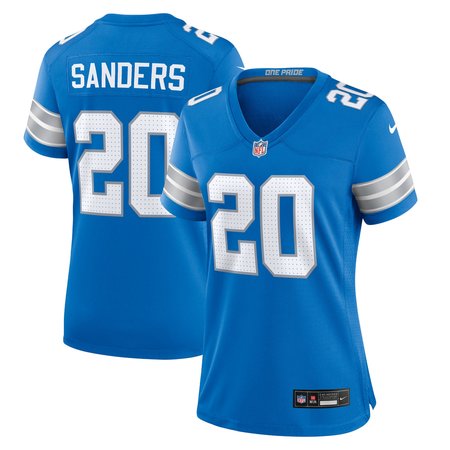 Women's Detroit Lions Barry Sanders Nike Blue Retired Player Game Jersey