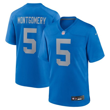 Men's Detroit Lions David Montgomery Nike Blue Alternate Game Jersey