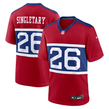 Men's New York Giants Devin Singletary Nike Century Red Alternate Player Game Jersey