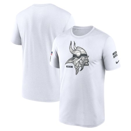 Men's Minnesota Vikings Nike White 2024 Salute To Service Legend Performance T-Shirt