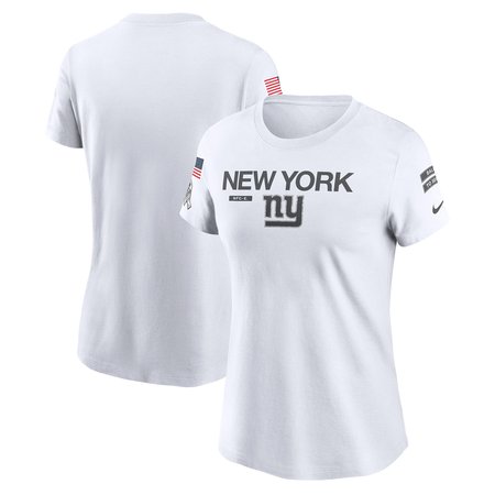 Women's New York Giants Nike White 2024 Salute To Service Legend Performance T-Shirt