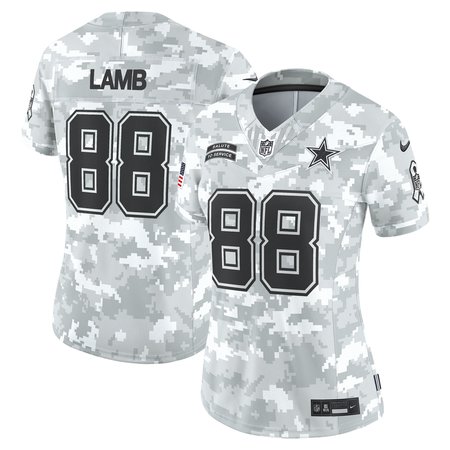 Women's Dallas Cowboys CeeDee Lamb Nike Arctic Camo 2024 Salute to Service Limited Jersey