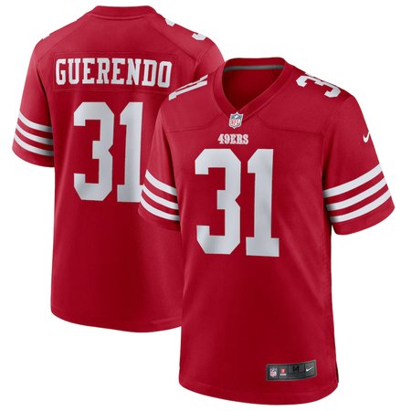 Men's San Francisco 49ers #31 Isaac Guerendo Nike Scarlet Game Jersey