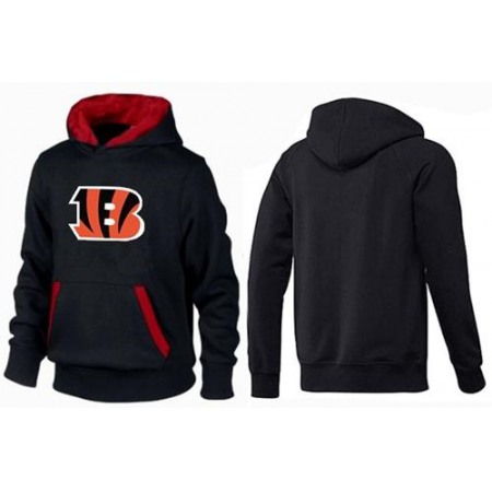 Cincinnati Bengals Logo Pullover Hoodie Black & Red