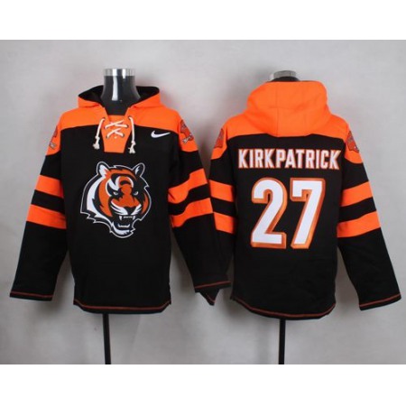 Nike Bengals #27 Dre Kirkpatrick Black Player Pullover NFL Hoodie