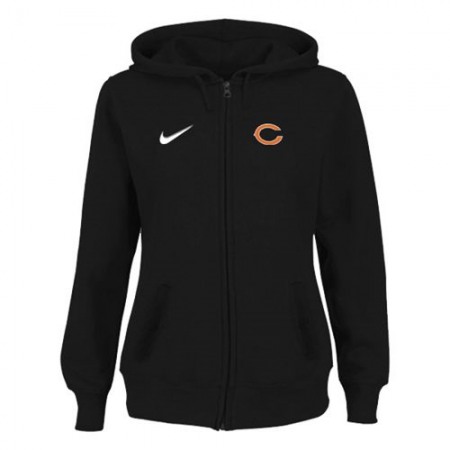 Women's Chicago Bears Stadium Rally Full Zip Hoodie Black