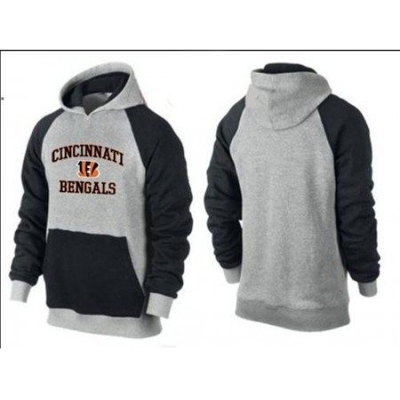 Cincinnati Bengals Heart & Soul Pullover Hoodie Grey & Black