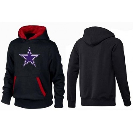 Dallas Cowboys Logo Pullover Hoodie Black & Red