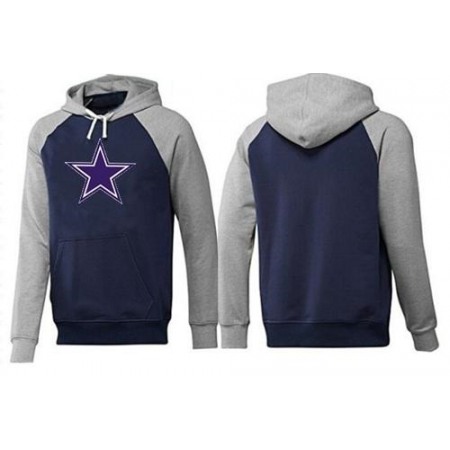 Dallas Cowboys Logo Pullover Hoodie Dark Blue & Grey