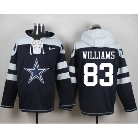 Nike Cowboys #83 Terrance Williams Navy Blue Player Pullover NFL Hoodie