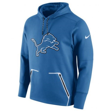 Men's Nike Detroit Lions Royal Champ Drive Vapor Speed Pullover Hoodie