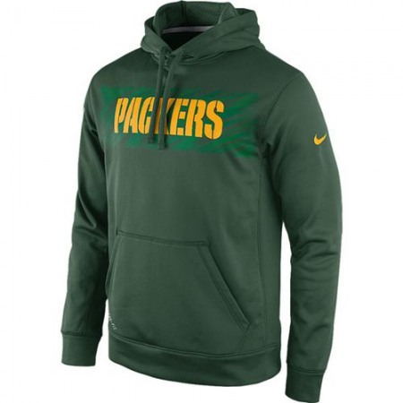 Green Bay Packers Nike KO Speed Wordmark Performance Hoodie Green