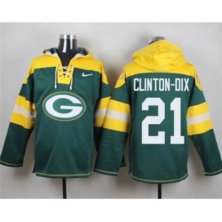 Nike Packers #21 Ha Ha Clinton-Dix Green Player Pullover NFL Hoodie