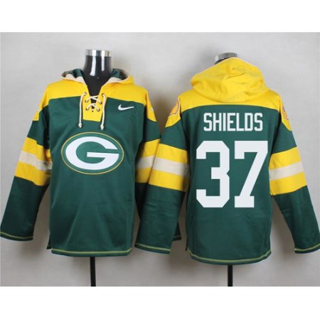 Nike Packers #37 Sam Shields Green Player Pullover NFL Hoodie