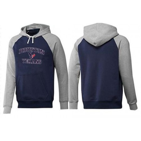 Houston Texans Heart & Soul Pullover Hoodie Dark Blue & Grey