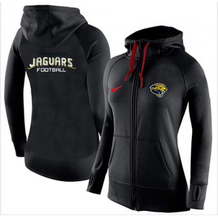 Women's Nike Jacksonville Jaguars Full-Zip Performance Hoodie Black