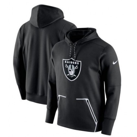 Men's Nike Oakland Raiders Black Champ Drive Vapor Speed Pullover Hoodie