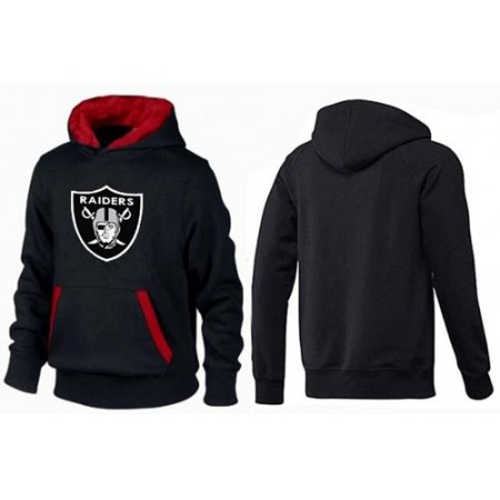 Oakland Raiders Logo Pullover Hoodie Black & Red