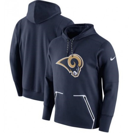 Men's Nike Los Angeles Rams Navy Champ Drive Vapor Speed Pullover Hoodie