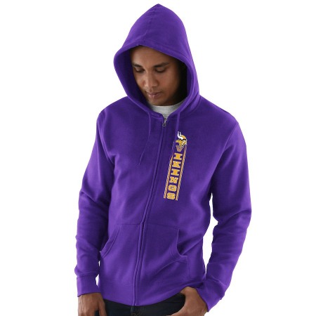 Men's Minnesota Vikings Purple Hook and Ladder Full-Zip NFL Hoodie