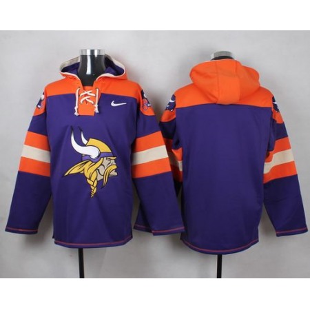 Nike Vikings Blank Purple Player Pullover NFL Hoodie