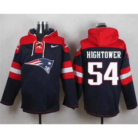 Nike Patriots #54 Dont'a Hightower Navy Blue Player Pullover NFL Hoodie