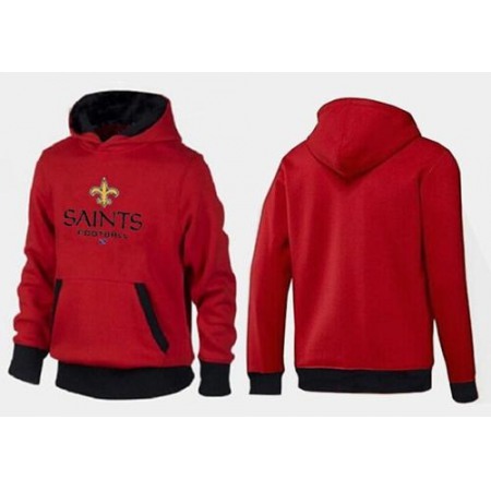 New Orleans Saints Critical Victory Pullover Hoodie Red & Black