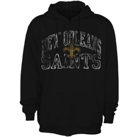 New Orleans Saints Touchback VI Full Zip Hoodie Black