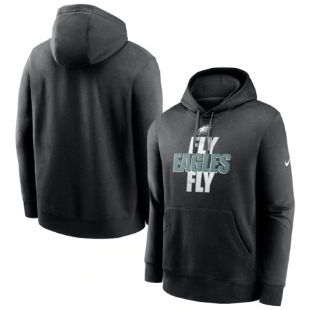 Men's Philadelphia Eagles Black Fan Gear Local Club Pullover Hoodie