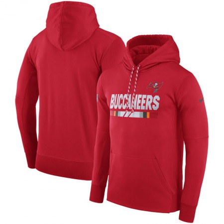 Men's Tampa Bay Buccaneers Nike Red Sideline Team Name Performance Pullover Hoodie