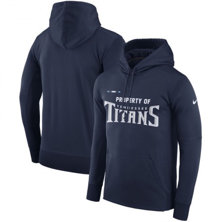 Men's Tennessee Titans Nike Navy Sideline Property Of Performance Pullover Hoodie