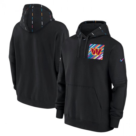 Men's Washington Commanders Black 2023 Crucial Catch Club Pullover Hoodie