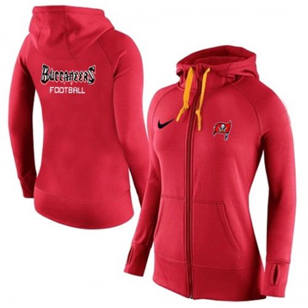 Women's Nike Tampa Bay Buccaneers Full-Zip Performance Hoodie Red