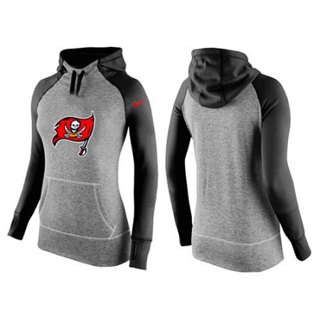 Women's Nike Tampa Bay Buccaneers Performance Hoodie Grey & Black