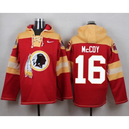 Nike Redskins #16 Colt McCoy Burgundy Red Player Pullover NFL Hoodie