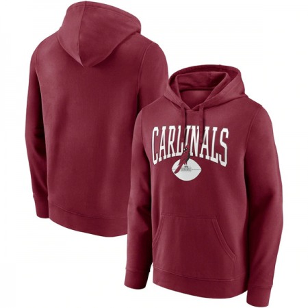 Men's Arizona Cardinals Red Gridiron Classics Campus Standard Pullover Hoodie