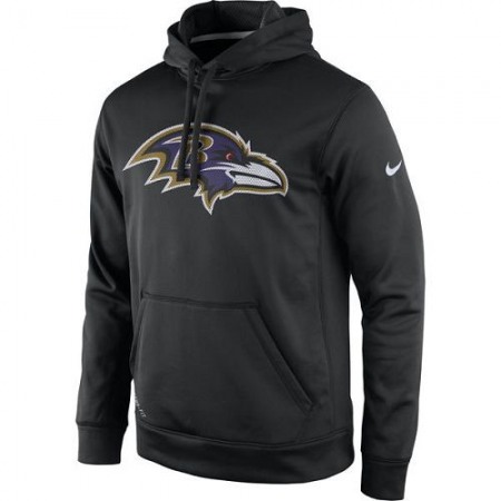 Men's Baltimore Ravens Nike Black Practice Performance Pullover Hoodie