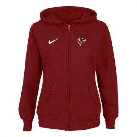 Women's Nike Atlanta Falcons Ladies Tailgater Full Zip Hoodie Red