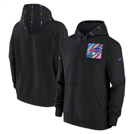 Men's Buffalo Bills Black 2023 Crucial Catch Club Pullover Hoodie