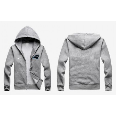 Nike Carolina Panthers Authentic Logo Hoodie Grey