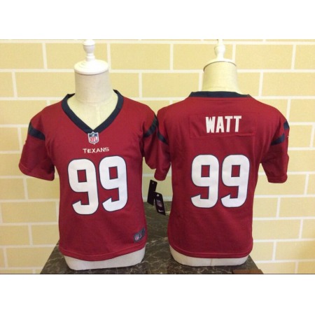 Toddler Nike Houston Texans #99 J.J. Watt Red Stitched NFL Jersey