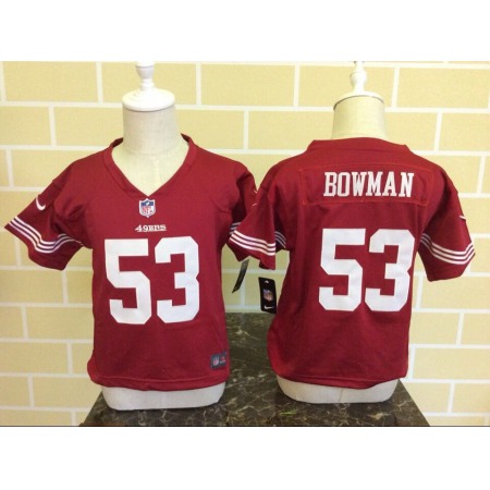 Toddler Nike San Francisco 49ers #53 NaVorro Bowman Red Stitched NFL Jersey