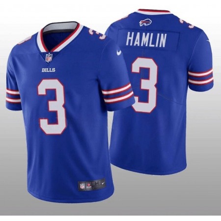 Toddlers Buffalo Bills #3 Damar Hamlin Blue Vapor Untouchable Limited Stitched Jersey