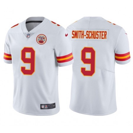 Women's Kansas City Chiefs #9 JuJu Smith-Schuster White Vapor Untouchable Limited Stitched Jersey(Run Small)