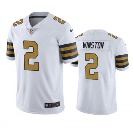 Women's New Orleans Saints #2 Jameis Winston White Color Rush Limited Stitched Jersey(Run Small)