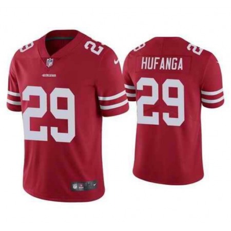 Women's San Francisco 49ers #29 Talanoa Hufanga Red Vapor Untouchable Limited Stitched Jersey(Run Small)