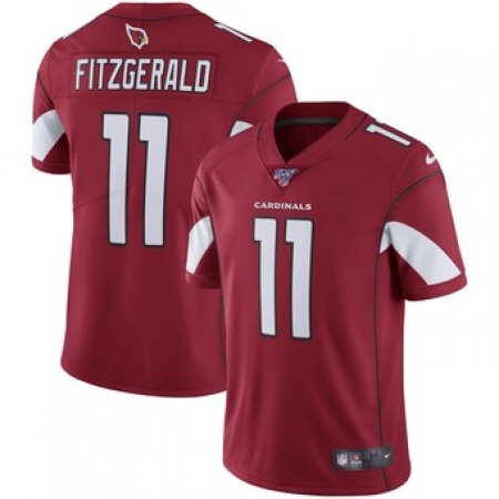 Men's Arizona Cardinals #11 Larry Fitzgerald Red 2019 100th Season Vapor Untouchable Limited Stitched NFL Jersey