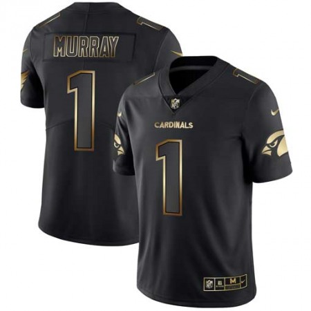 Men's Arizona Cardinals #1 Kyler Murray 2019 Black Gold Edition Stitched NFL Jersey