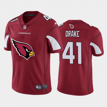 Men's Arizona Cardinals #41 Kenyan Drake Red 2020 Team Big Logo Limited Stitched Jersey