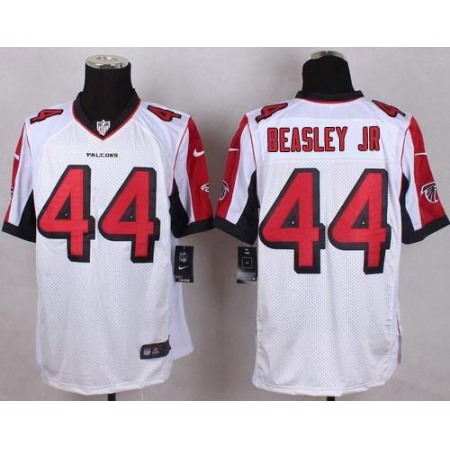 Nike Falcons #44 Vic Beasley Jr White Men's Stitched NFL Elite Jersey